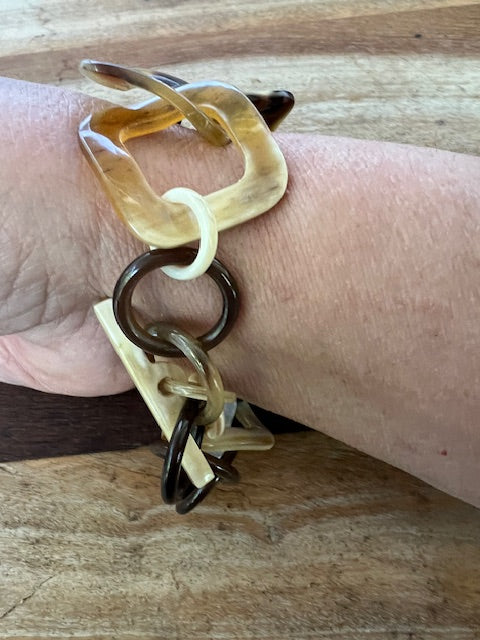 Upcycled Horn Bracelet