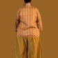 Reversible Silk Kantha Kimono Jacket (Gold/Blue/Green or Gold/Green/Red)