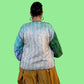 Reversible Silk Kantha Kimono Jacket (Gold/Blue/Green or Gold/Green/Red)