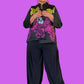 Floral One Button Floral  Jacket