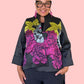 Floral One Button Floral  Jacket
