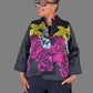 Floral One Button Floral  Jacket