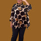 Alembika Oversized Velvet Trapeze Top