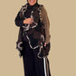 Alembika Piped Cozy Draped Vest (Floral)`