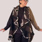 Alembika Piped Cozy Draped Vest (Floral)`