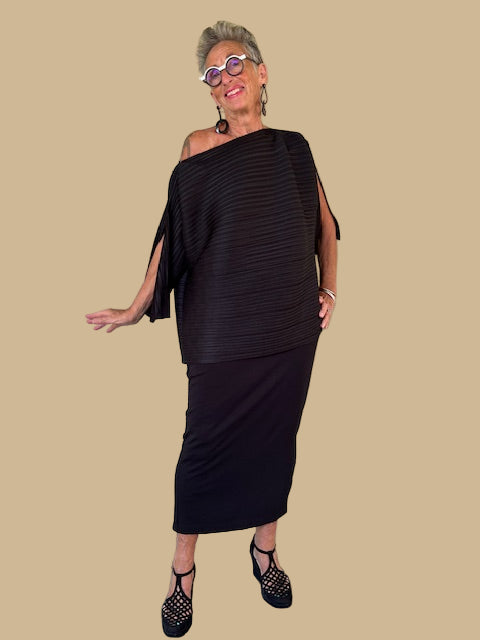 Kedem Sasson Pencil Skirt (Black or Red)