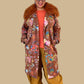 Jayley Faux Suede Embroidery Effect Trench Coat