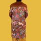 Jayley Faux Suede Embroidery Effect Trench Coat