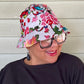 Jayley Hand Painted Silk Devore Hat (Floral)