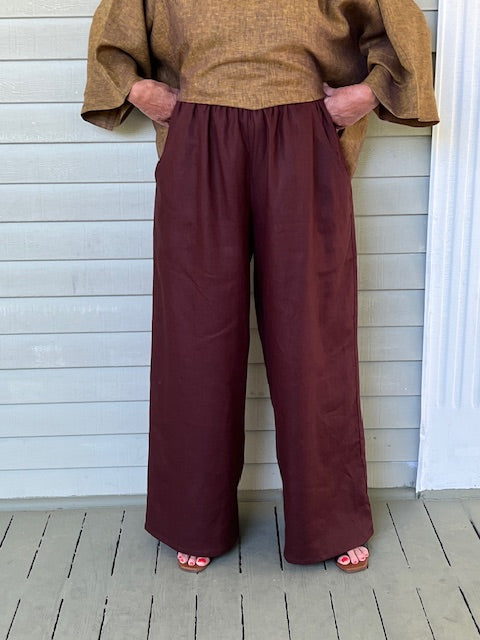 DTH Linen Pants - Chocolate