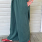 Transparente Wide Leg Sweat Pants (Silver, Black, Green, or Camel)