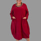Transparente  Big Pocket Dress (Red)