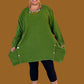 Transparente Black Corduroy Side Button Top (Black, Red, or Green)