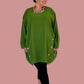 Transparente Black Corduroy Side Button Top (Black, Red, or Green)