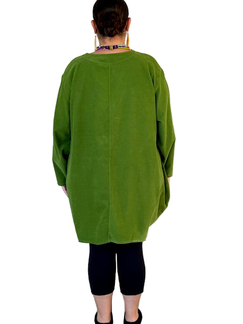 Transparente Black Corduroy Side Button Top (Black, Red, or Green)