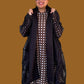 Kedem Irene Black Mesh Coat