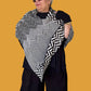 100% Cotton Chevron Poncho