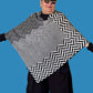 100% Cotton Chevron Poncho