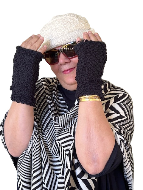 French Terry Mittens (Black or Harvest)