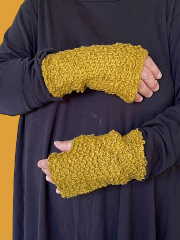 French Terry Mittens (Black or Harvest)
