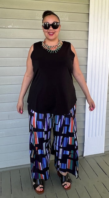 Stained Glass Pleated Pants