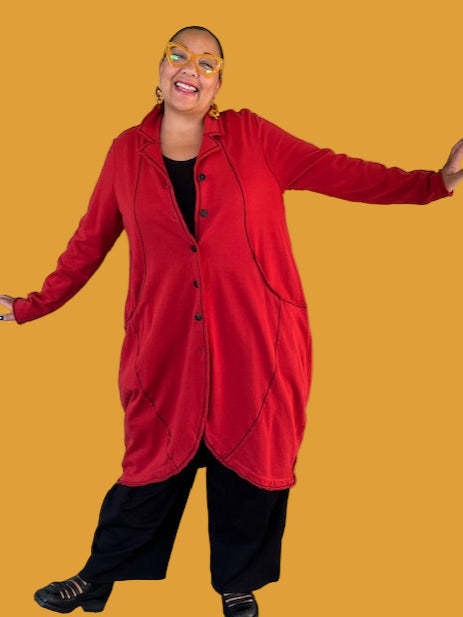 Cheyenne 100% Cotton Marion Jacket (Ruby)