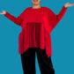 Cheyenne Red Ruffle Top