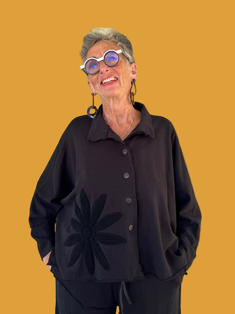 Cheyenne 100% Cotton Boxy Cropped Jacket