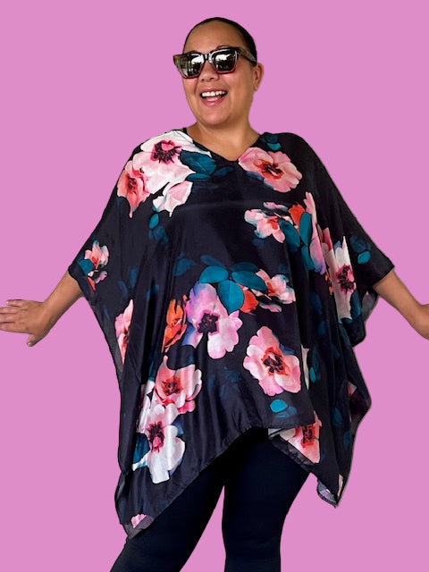 Kumari Hibiscus Print Top