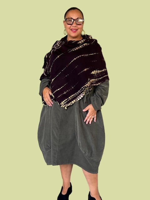 Eggplant Wool Wrap
