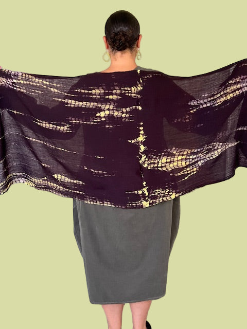 Eggplant Wool Wrap