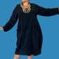 Transparente  Big Pocket Dress (Black)