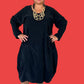 Transparente  Big Pocket Dress (Black)