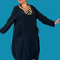 Transparente  Big Pocket Dress (Black)