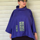 DTH Purple Top with Batik Patches