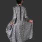 Silver Mock Neck Swing Dress