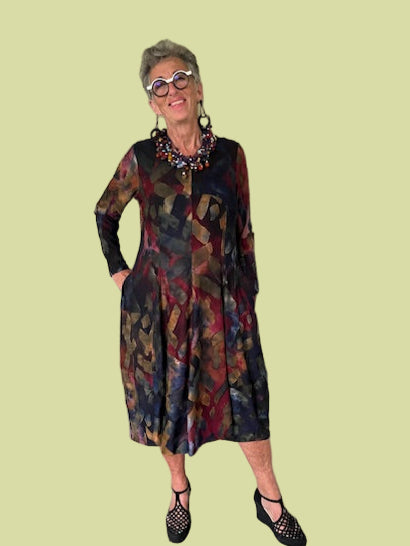 Alembika Abstract Cocoon Dress