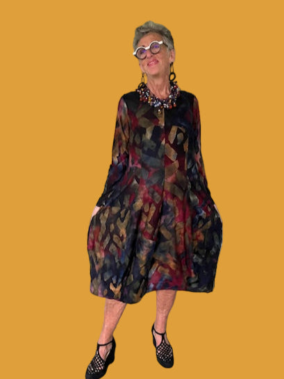 Alembika Abstract Cocoon Dress