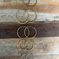 Brass Hand-Hammered Hoops from Mali