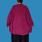 Oversized Corduroy Top with Pocket (Bordeaux, Camel, Denim)