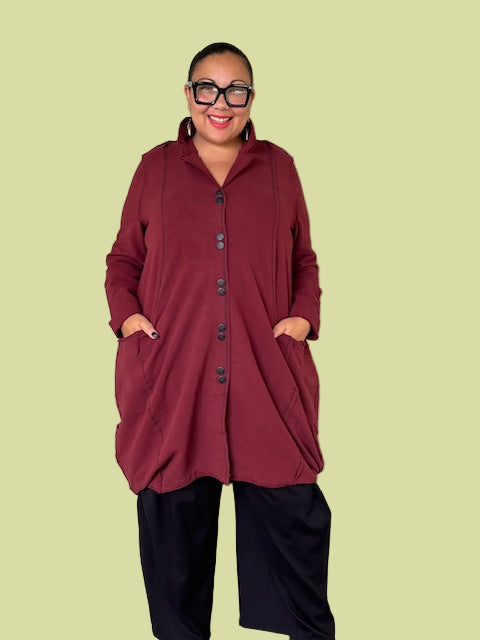 Cheyenne 100% Cotton Marion Jacket (Wine)