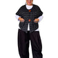 DTH 100% Wool Boxy Vest with Silk Trim