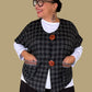 DTH 100% Wool Boxy Vest with Silk Trim