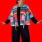 Vanite Couture Fringed Jacket (Blue/Red)