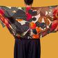Willamina 100% Silk Scarf (Blue, Red, Green)
