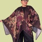 Lacy Reversible Ruana Wrap (Black/Multi)