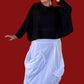 Transparente White Layered Skirt