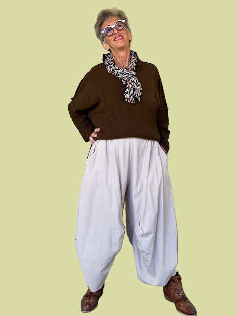 Side Panel Corduroy Pants (Sand)