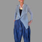 DTH 100% Cotton Tribal Print Denim Seamed Pants
