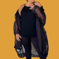 Kedem Irene Black Mesh Coat